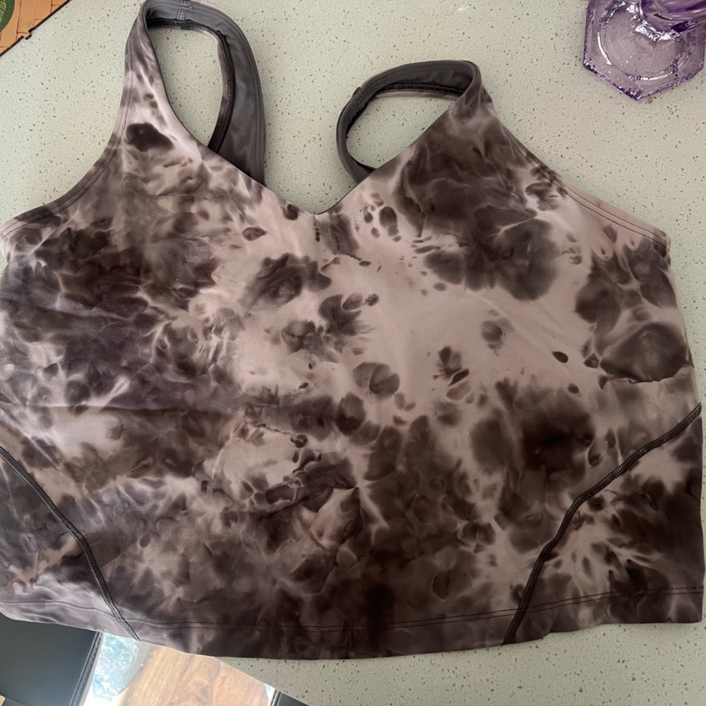 Lululemon align tank- diamond dye mink color, size 16